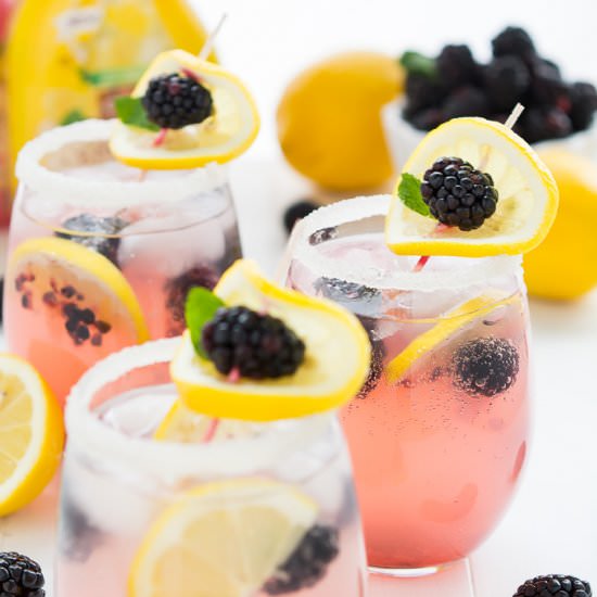 Sparkling Blackberry Lemonade