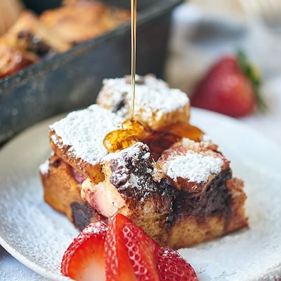 Strawberry Nutella French Toast