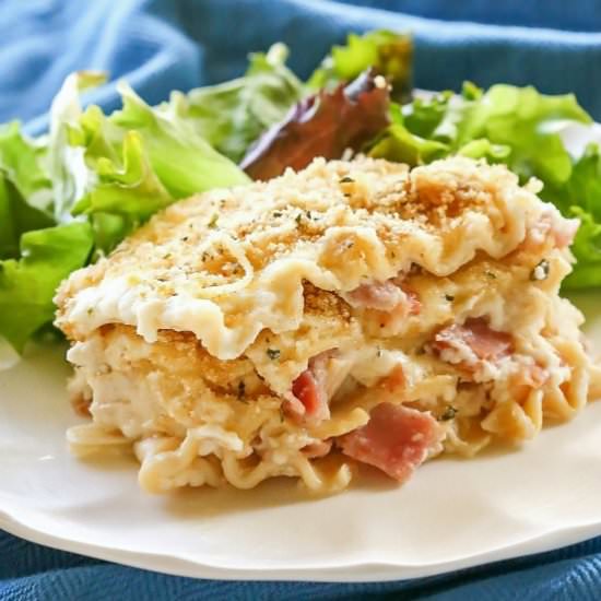 Chicken Cordon Bleu Lasagna