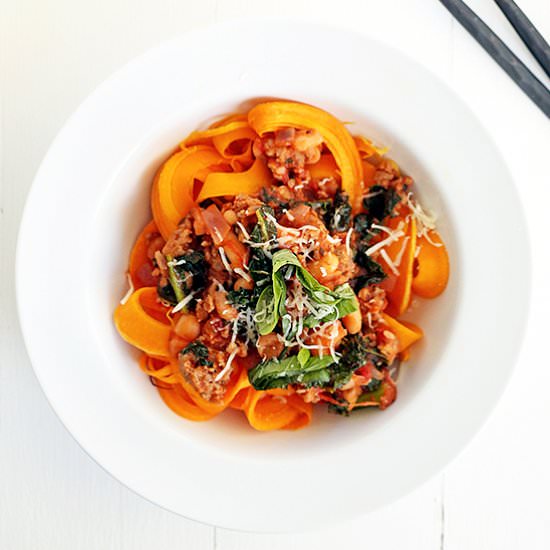 Sausage Ragu Fettuccine