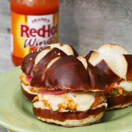 Buffalo Chicken Melt Sliders