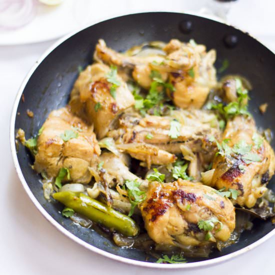 Chicken with Caramelized Onions