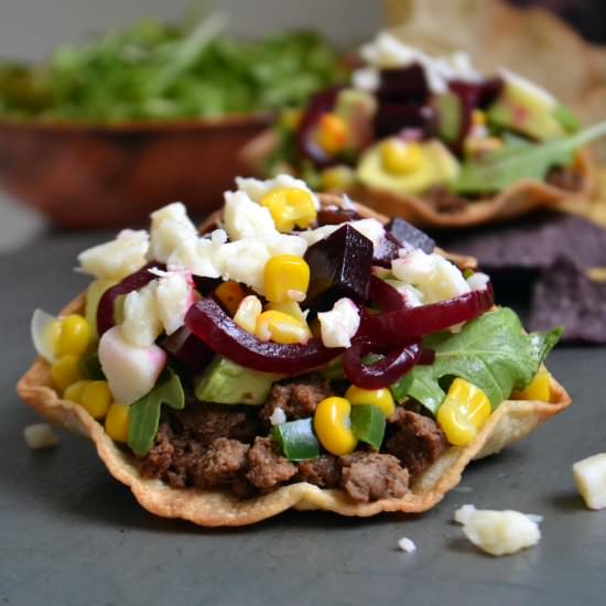 Asiago Venison Tacos with Beets