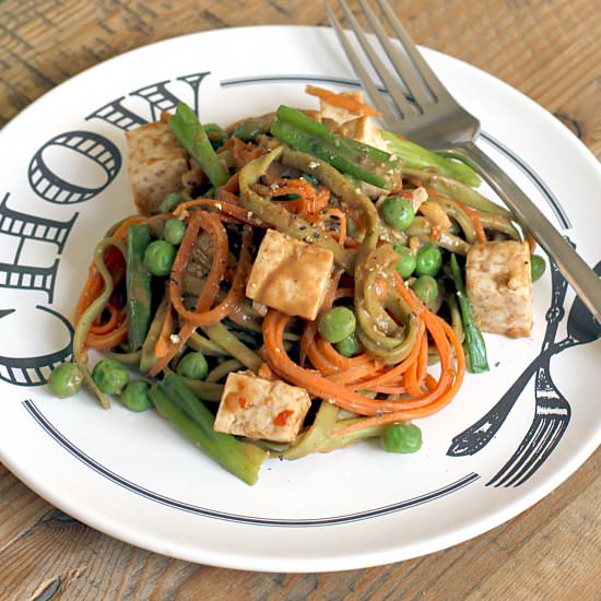 Peanut Noodles with Tofu