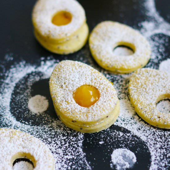 Poppy Seed Easter Egg Cookies
