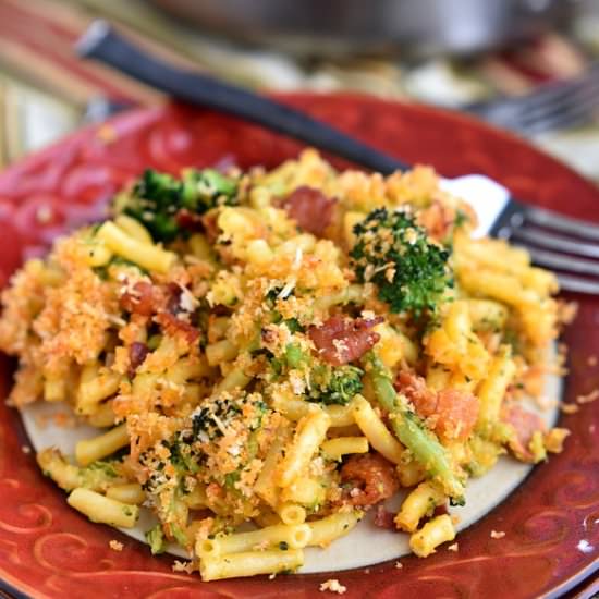 Skillet Bacon and Broccoli Macaroni
