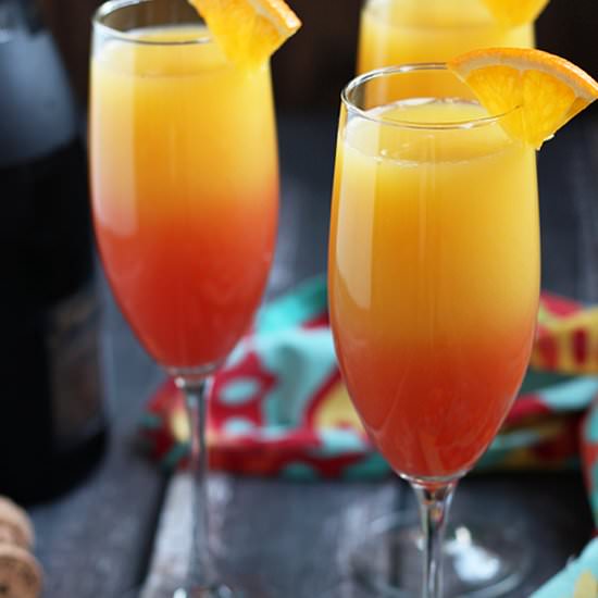 Tequila Sunrise Mimosas