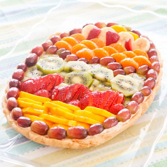Easter Egg Fruit Pizza