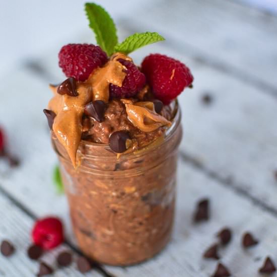 Chocolate PB Overnight Oats