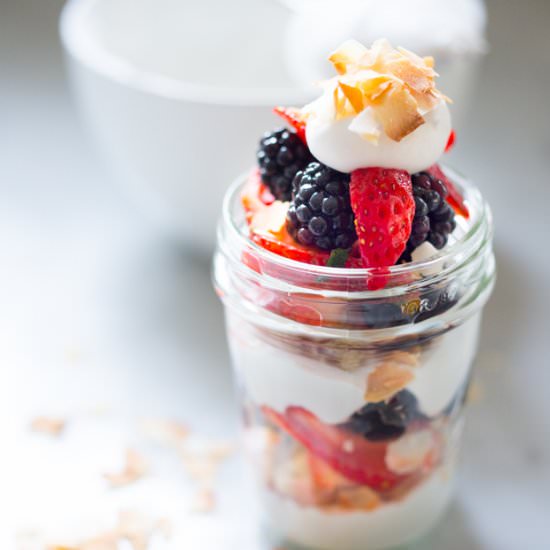 Coconut Berry Trifle