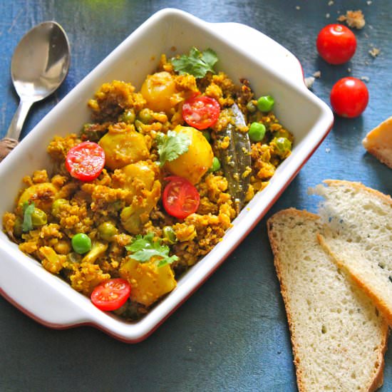 Gobi aur Soya Keema