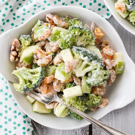 Broccoli and Apricot Waldorf Salad