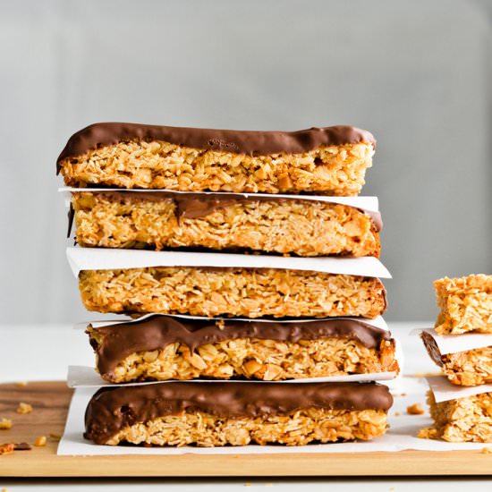 Coconut Peanut Granola Bars