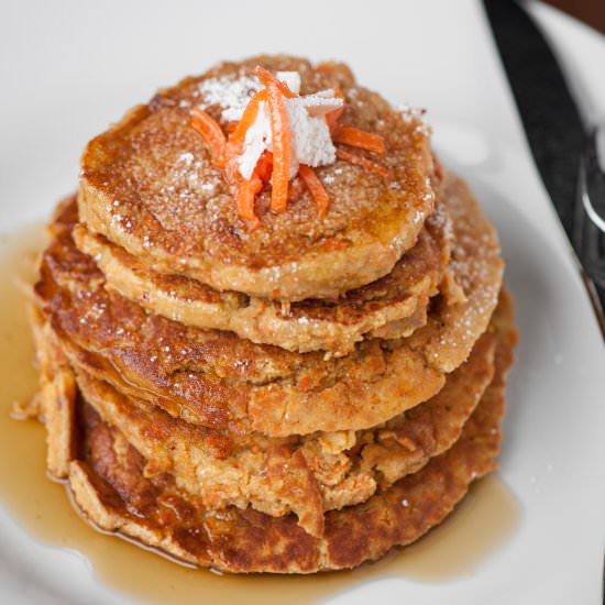 Gluten Free Carrot Coconut Pancakes