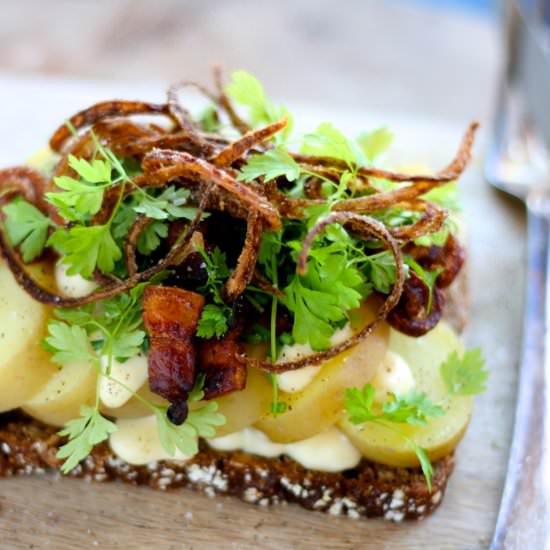 Open-Faced Potato Sandwich