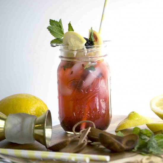 Blackberry Whiskey Mint Lemonade