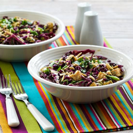 Red Cabbage Chicken Asian Salad