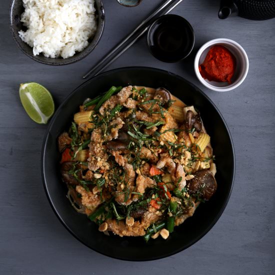 Red Curry and Ginger Coconut Sauce
