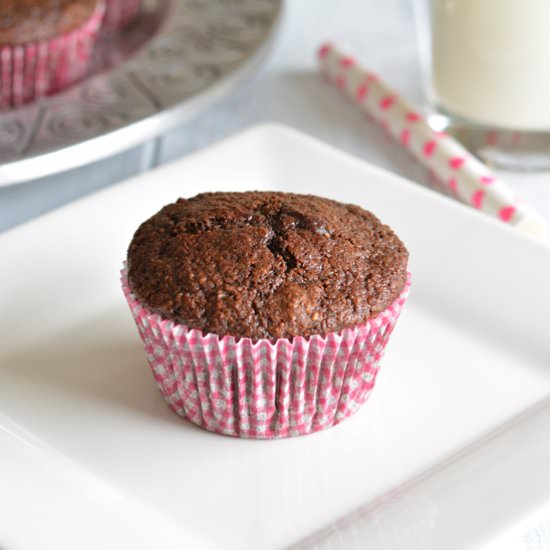 Whole Wheat Chocolate Muffins