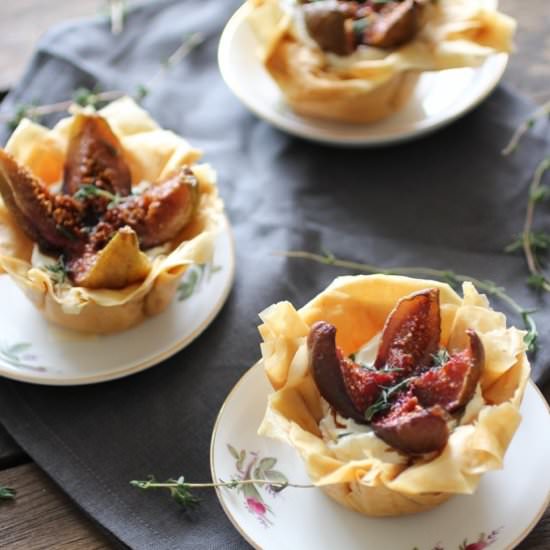 Balsamic Roast Figs & Labneh Tarts