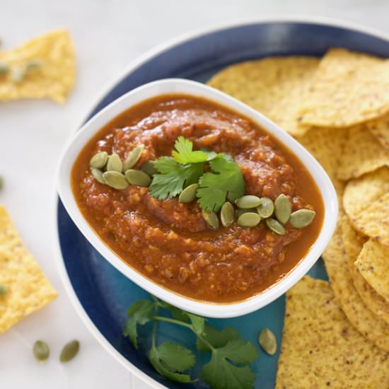 Roasted Tomato Salsa with Pepitas