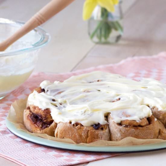 Carrot Cake Cinnamon Rolls