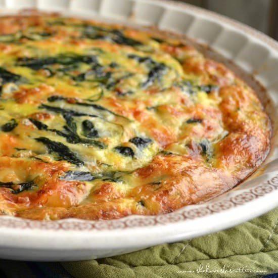 Easy Crustless Spinach Quiche