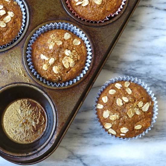 Fruit and nut bran muffins