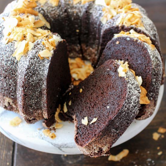 Chocolate Coconut Pound Cake
