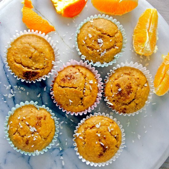 Orange Coconut Oat Muffins