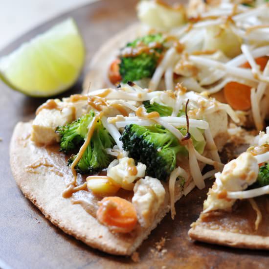 Vegan Pad Thai Pizza