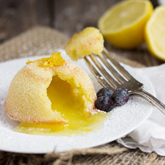Little Lemon Lava Cakes