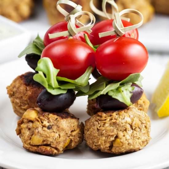 One Bite Falafel Kebabs