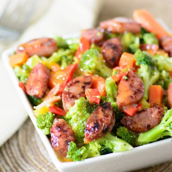 Pineapple Sriracha Sausage