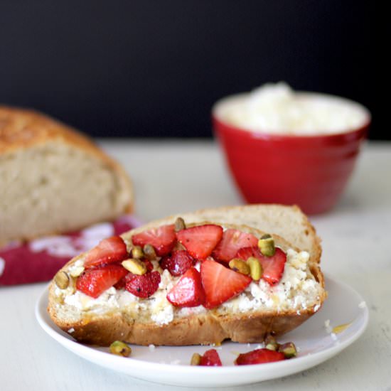 Strawberry Ricotta Toast