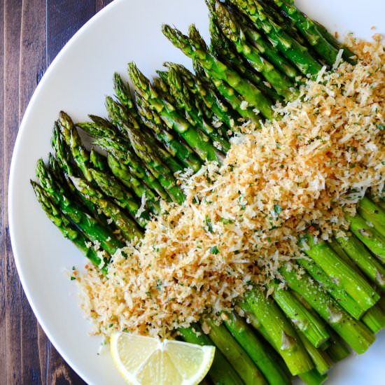 Roasted Asparagus with Breadcrumbs