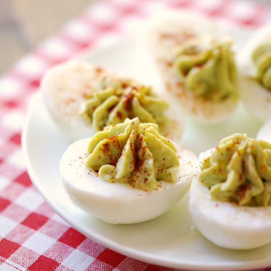 Guacamole Deviled Eggs