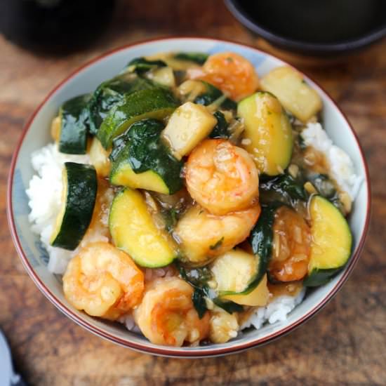 Shrimp Ankake Donburi