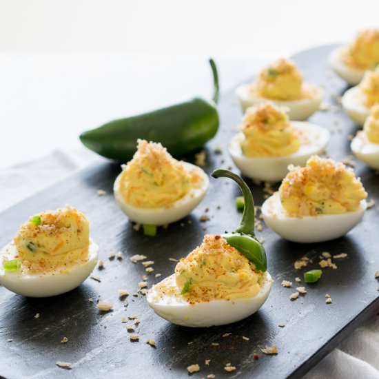 Jalapeño Popper Deviled Eggs