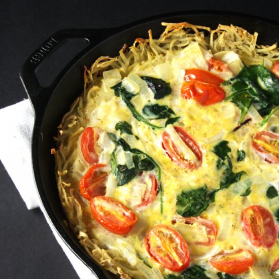 Potato Crusted Quiche