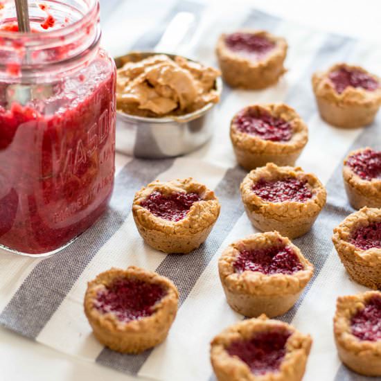 Peanut Butter and Jam Cookies