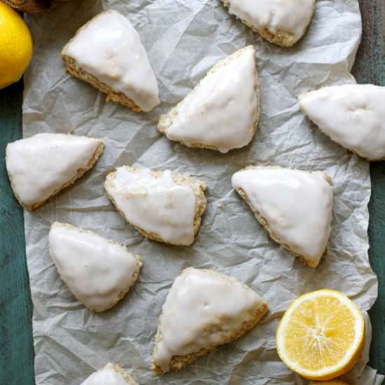 Mini Meyer Lemon Coconut Scones