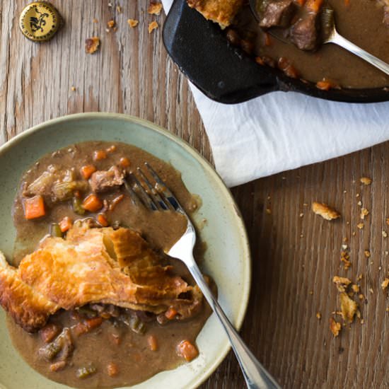 Orange Lamb Stew with Rough Puff