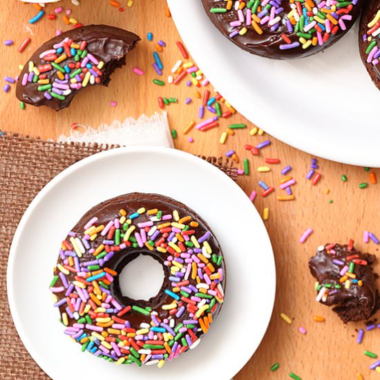 Triple Chocolate Baked Doughnuts