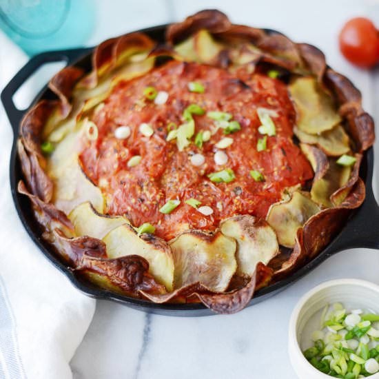 GF Potato Crust Vegetable Galette