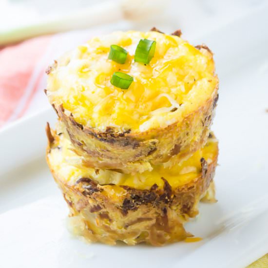 Mini Quiches w/Hash Brown Crust