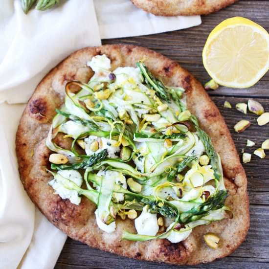 Asparagus and Goat Cheese Flatbread