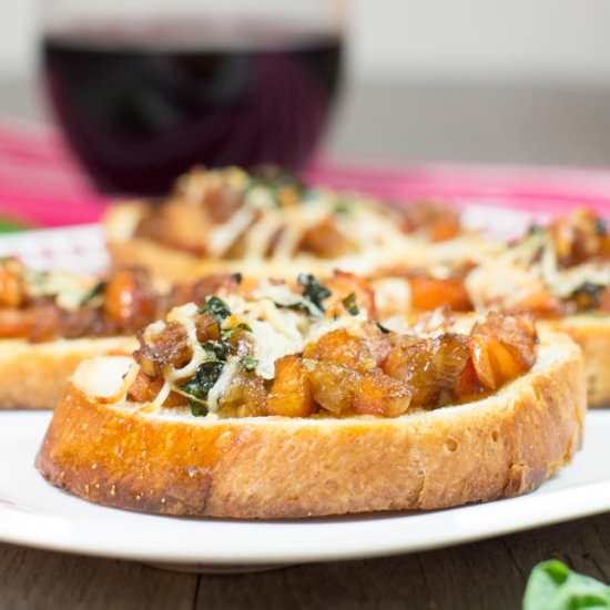 Baked Balsamic Bruschetta