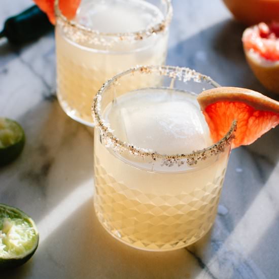 Spicy Grapefruit Margaritas