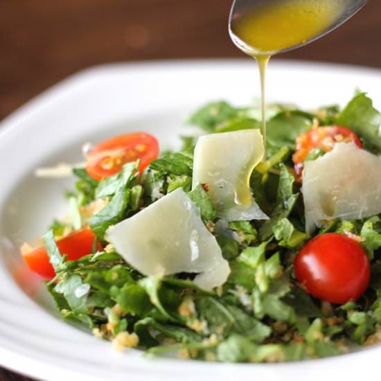 Kale Breadcrumb Tomato Salad